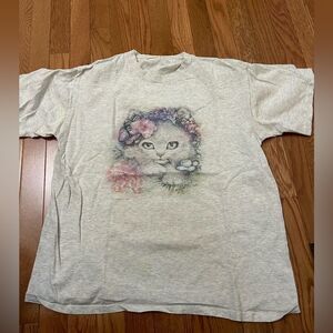 Floral Cat Tshirt